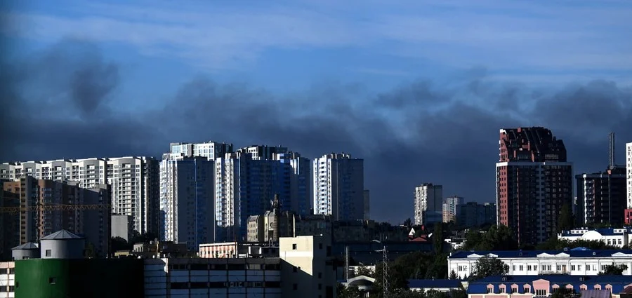 Damaged building, Kyiv SBU headquarters
